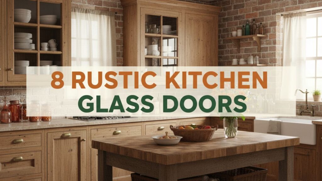 8 Rustic Kitchen Glass Doors for a Warm and Cozy Feel