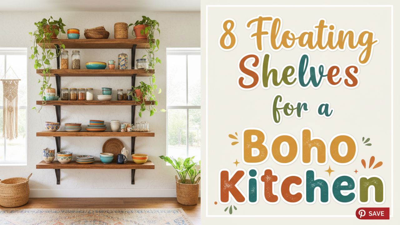 8 Stunning Floating Shelves for a Boho Chic Kitchen