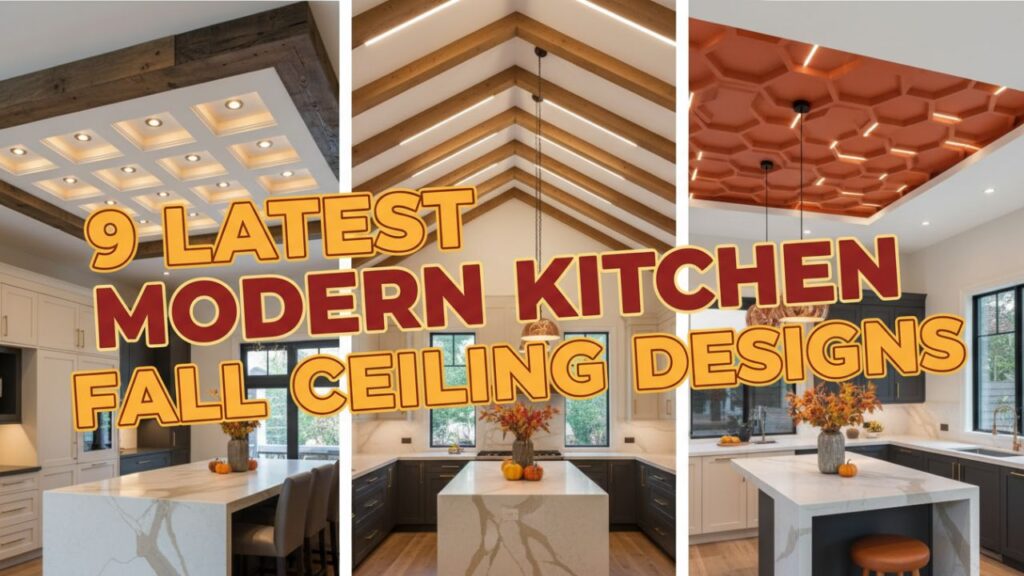 9 Latest Modern Kitchen Fall Ceiling Designs That Look Super Clean